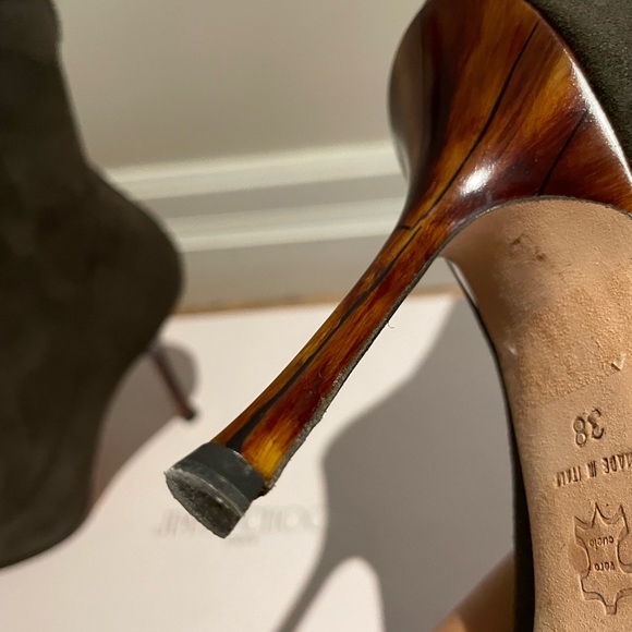 Jimmy Choo chocolate shearling boots size 38 - Picture 5 of 16